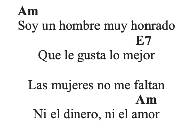 lyrics cancion del mariachi