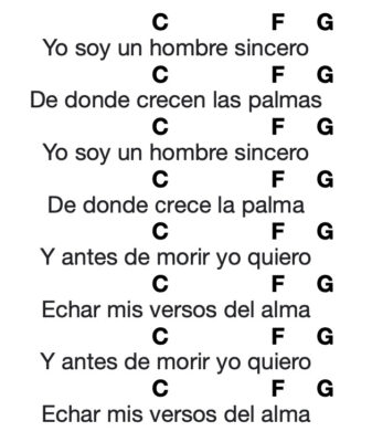 lyrics guantanamera