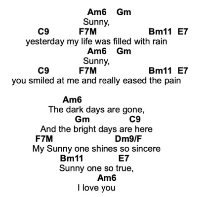 sunny lyrics