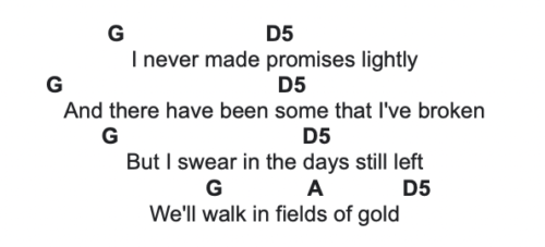 fields of gold letra